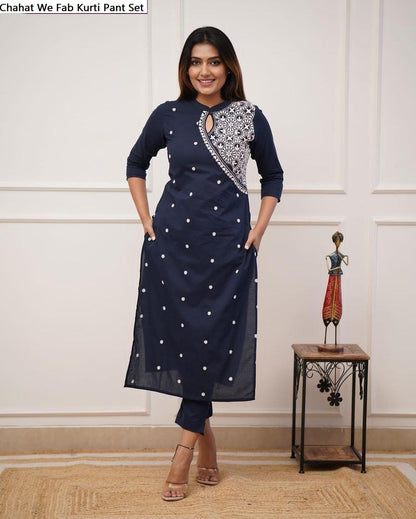 Chahat We Fab Rayon Kurti Pant Set