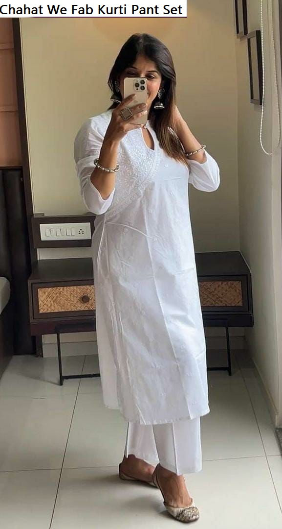 Chahat We Fab Rayon Kurti Pant Set