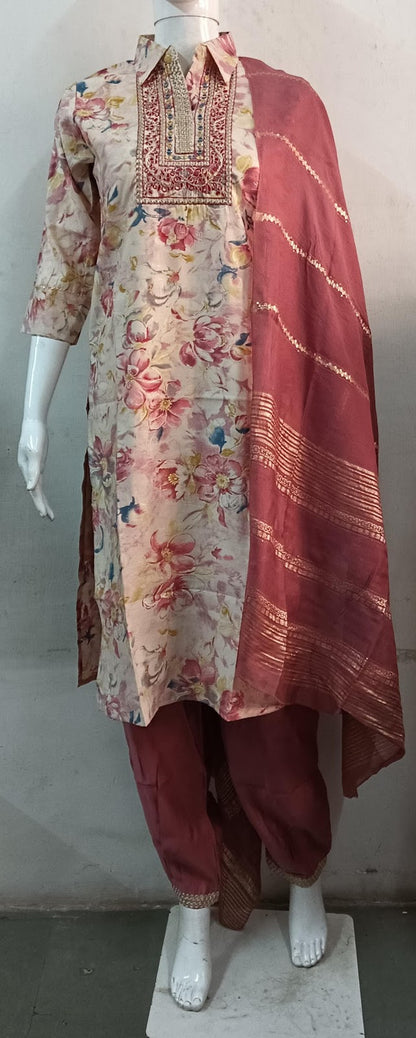 Chanderi-3101 Ladli Modal Afghani Readymade Suit