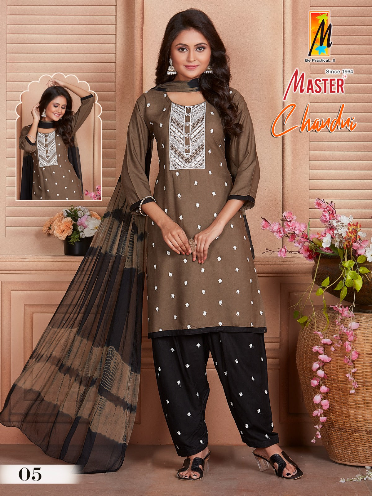 Chandni Master Rayon Readymade Patiyala Suits