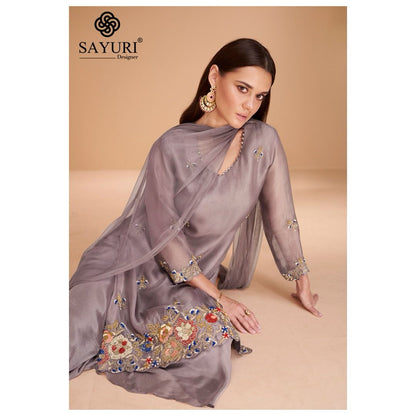 Chandni Sayuri Organza Silk Readymade Sharara Suits