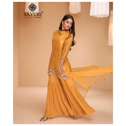Chandni Sayuri Organza Silk Readymade Sharara Suits