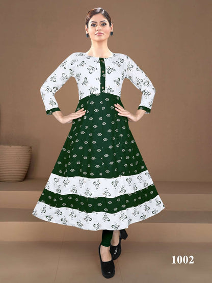 Chandrayan Vol 1 Kavinay Rayon Anarkali Kurtis