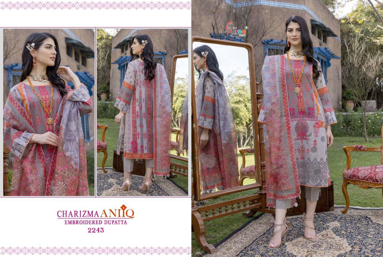 Charizma Aniq Embroidered Shree Fabs Cotton Pakistani Patch Work Suits