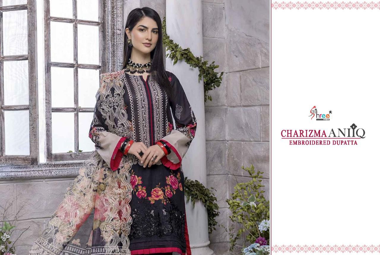 Charizma Aniq Embroidered Shree Fabs Cotton Pakistani Patch Work Suits