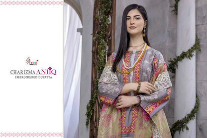Charizma Aniq Embroidered Shree Fabs Cotton Pakistani Patch Work Suits