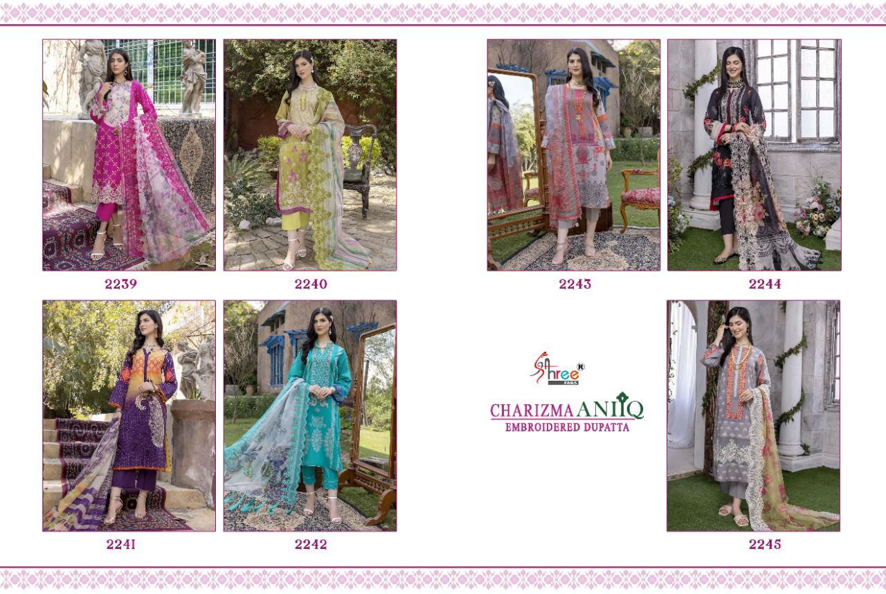 Charizma Aniq Embroidered Shree Fabs Cotton Pakistani Patch Work Suits