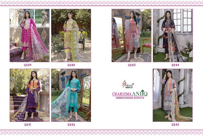 Charizma Aniq Embroidered Shree Fabs Cotton Pakistani Patch Work Suits