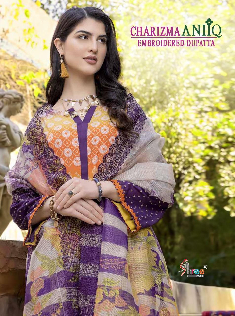Charizma Aniq Embroidered Shree Fabs Cotton Pakistani Patch Work Suits