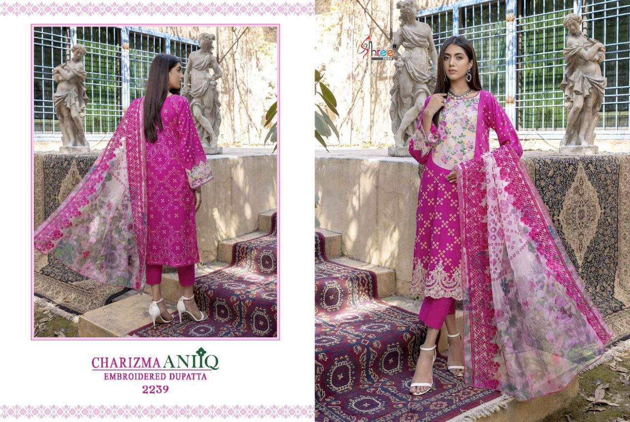 Charizma Aniq Embroidered Shree Fabs Cotton Pakistani Patch Work Suits