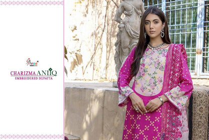Charizma Aniq Embroidered Shree Fabs Cotton Pakistani Patch Work Suits