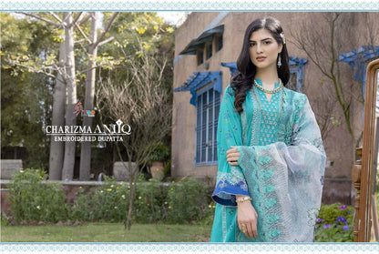 Charizma Aniq Embroidered Shree Fabs Cotton Pakistani Patch Work Suits