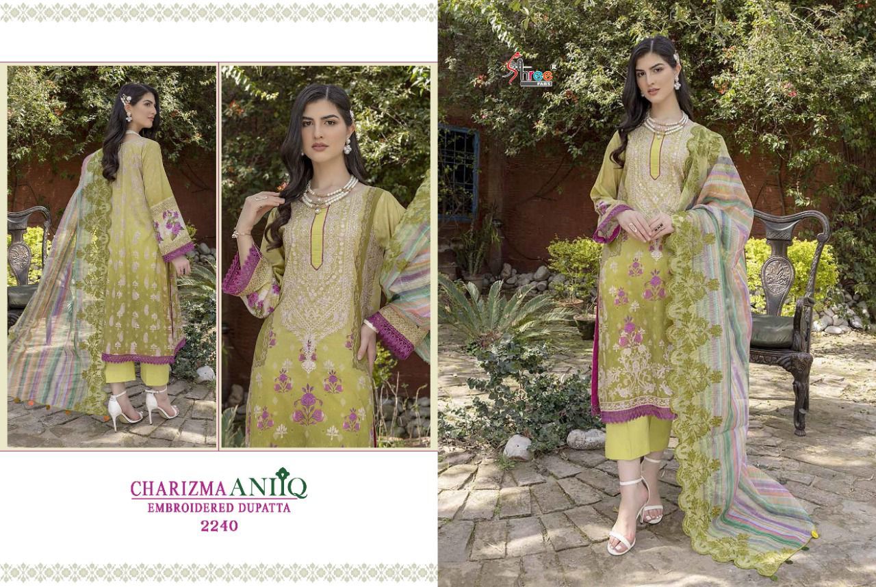 Charizma Aniq Embroidered Shree Fabs Cotton Pakistani Patch Work Suits