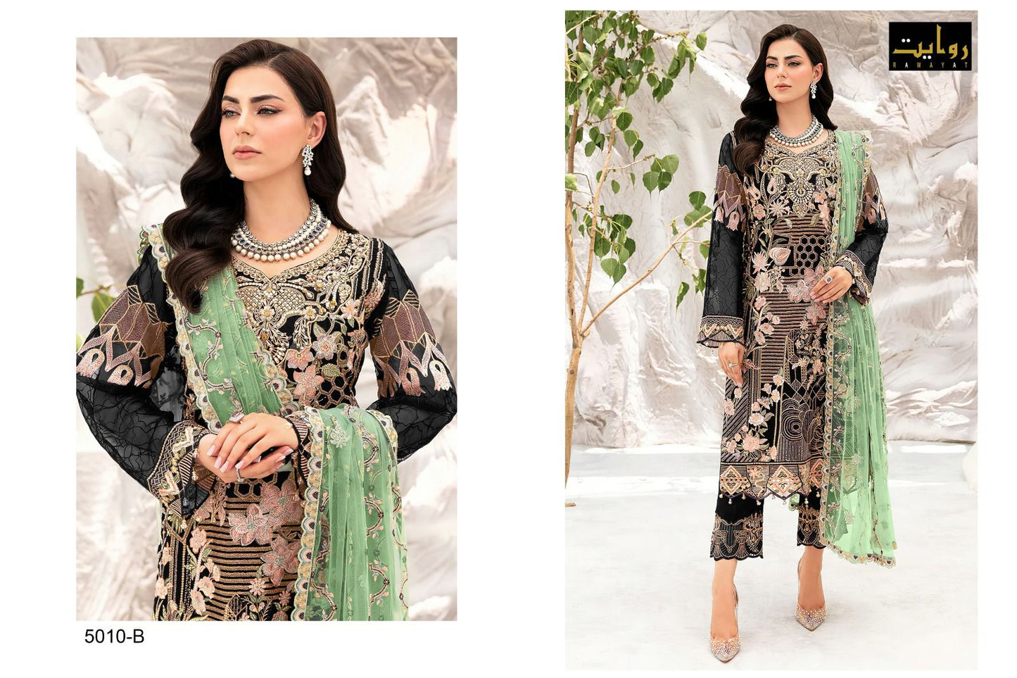 Charizma Colors Vol 8-5010 Riwayat Georgette Pakistani Salwar Suits