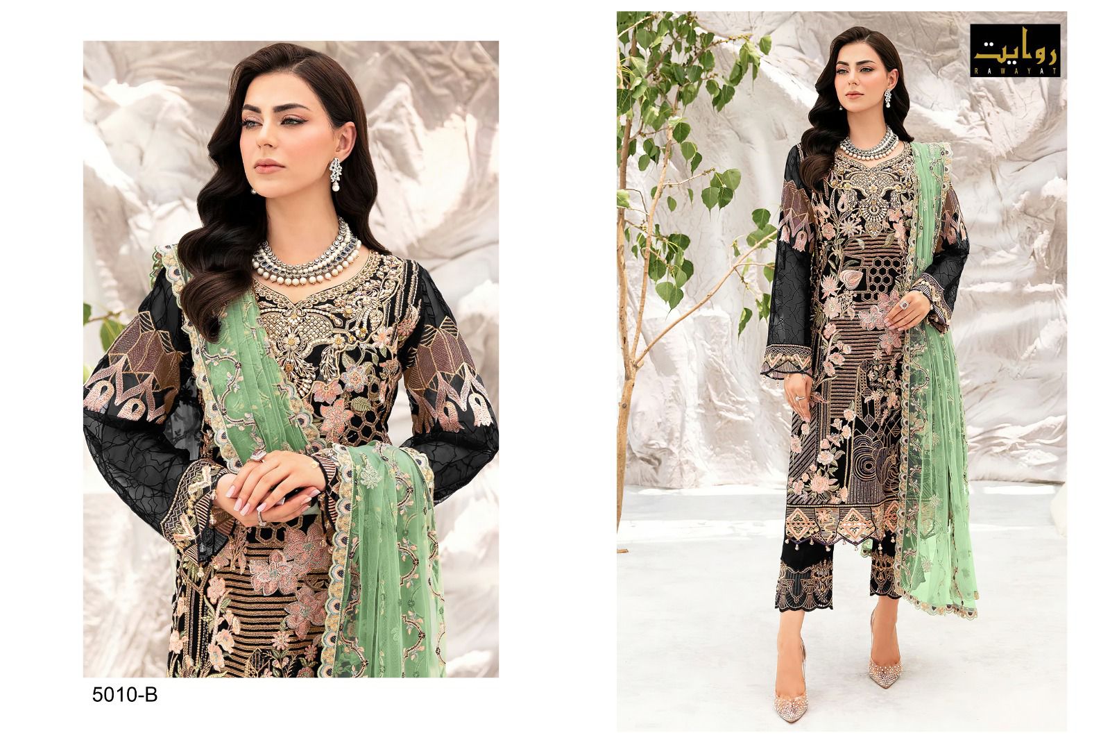 Charizma Colors Vol 8-5010 Riwayat Georgette Pakistani Salwar Suits