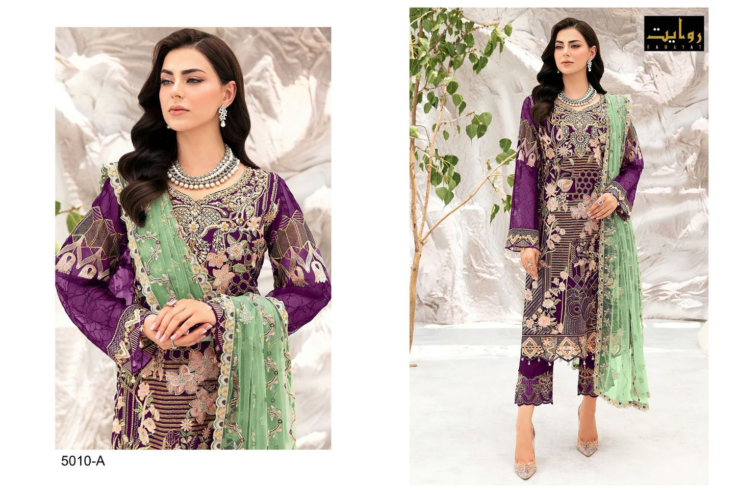 Charizma Colors Vol 8-5010 Riwayat Georgette Pakistani Salwar Suits