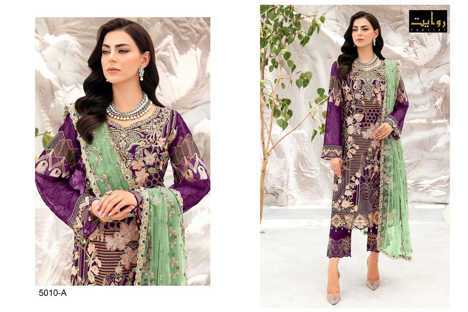 Charizma Colors Vol 8-5010 Riwayat Georgette Pakistani Salwar Suits