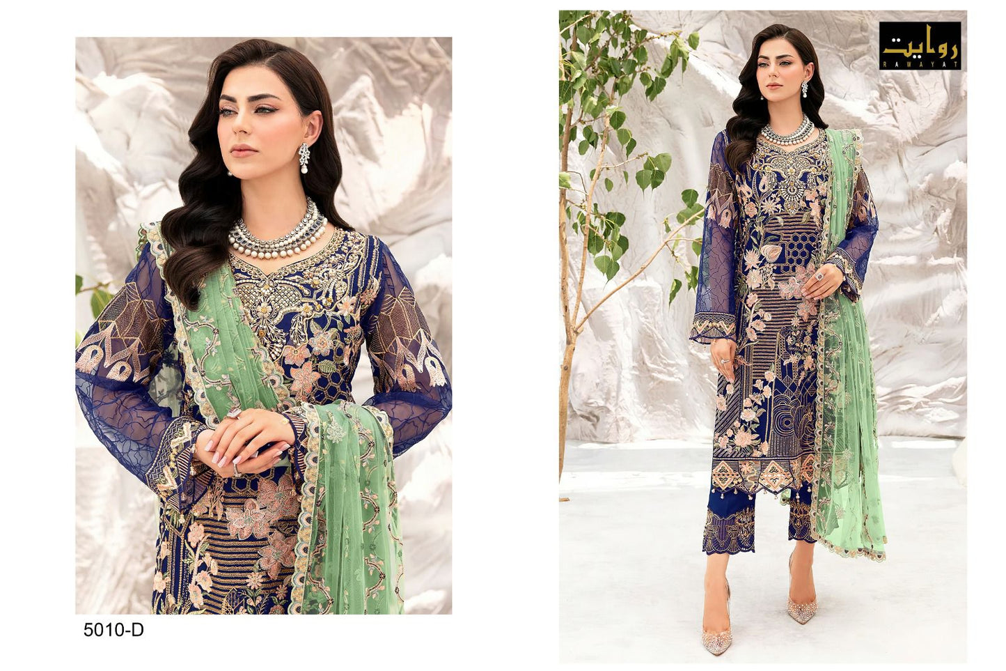 Charizma Colors Vol 8-5010 Riwayat Georgette Pakistani Salwar Suits