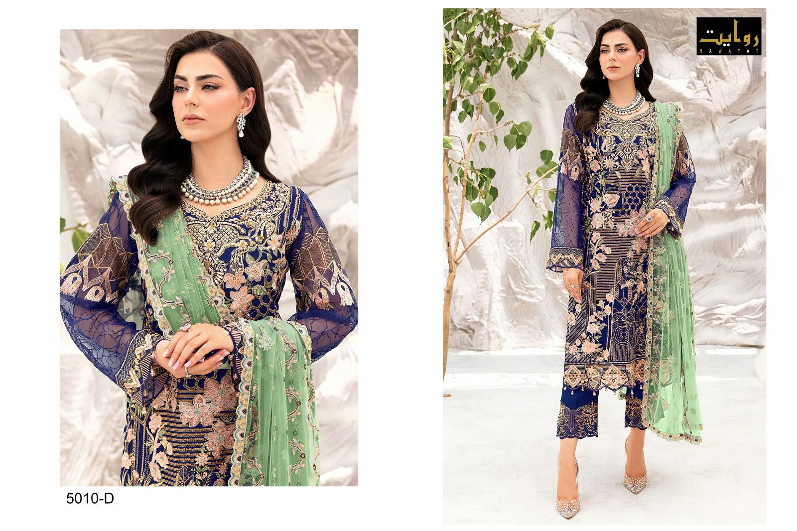 Charizma Colors Vol 8-5010 Riwayat Georgette Pakistani Salwar Suits