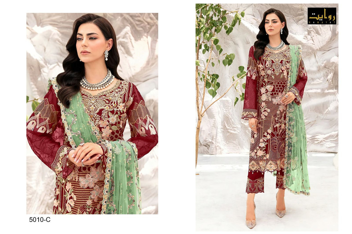 Charizma Colors Vol 8-5010 Riwayat Georgette Pakistani Salwar Suits