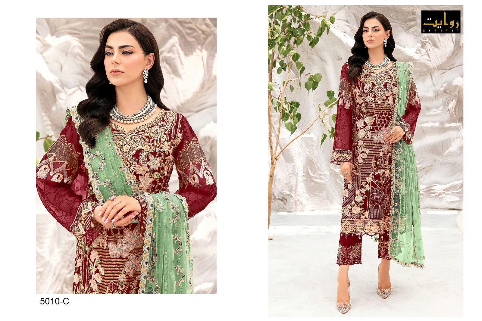 Charizma Colors Vol 8-5010 Riwayat Georgette Pakistani Salwar Suits