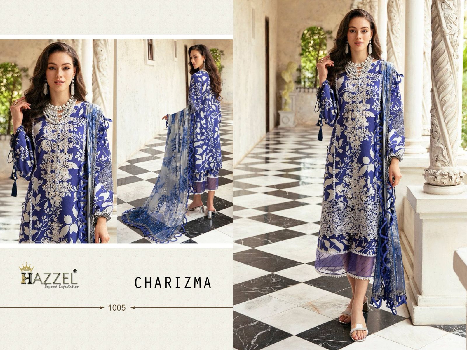 Charizma Hazzel Lawn Cotton Pakistani Patch Work Suits