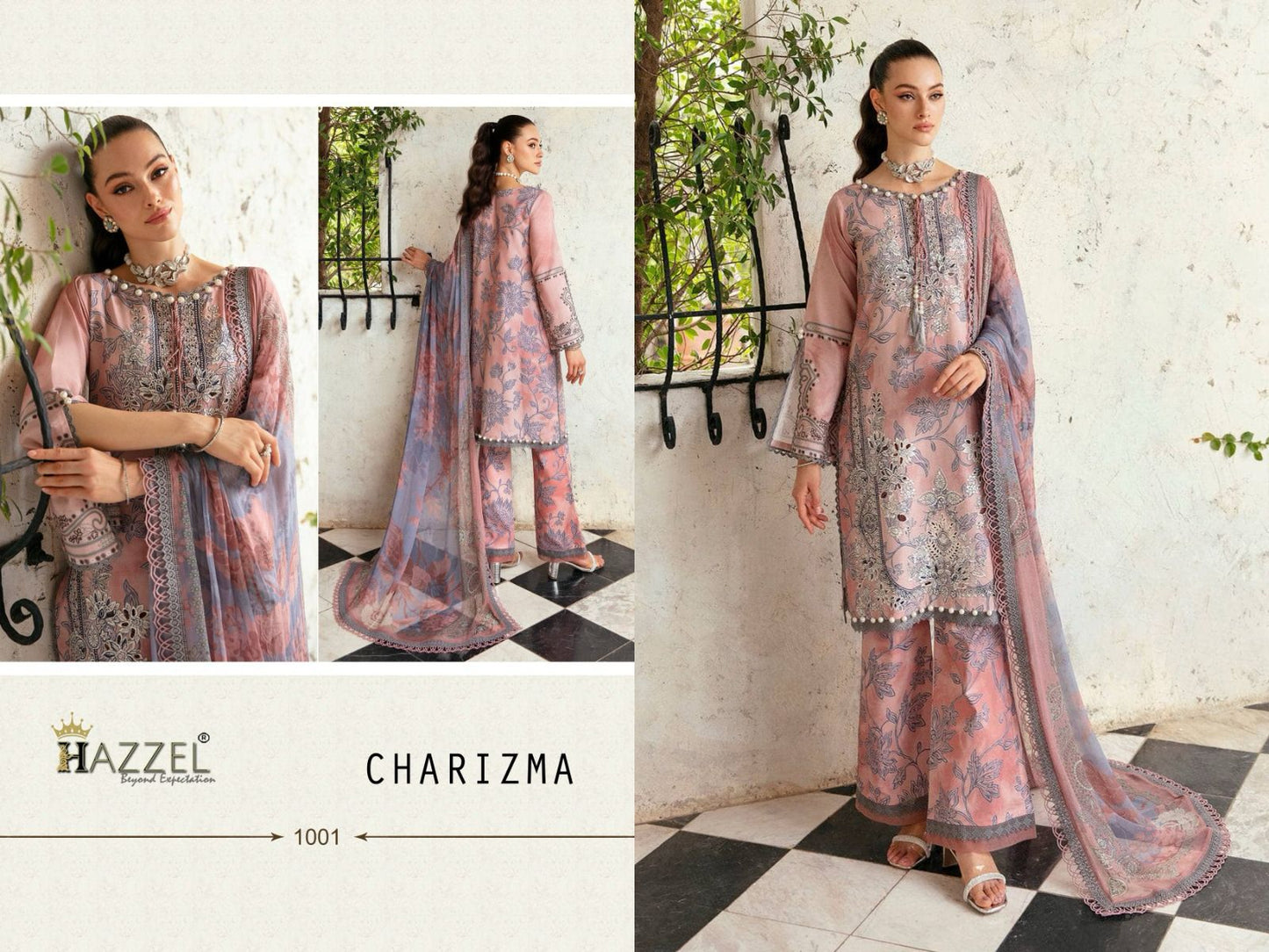 Charizma Hazzel Lawn Cotton Pakistani Patch Work Suits