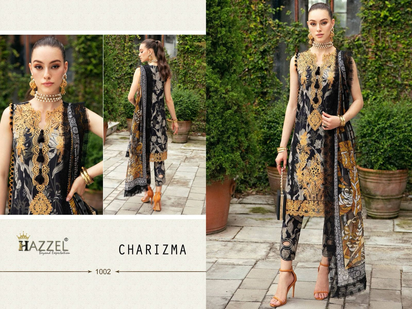 Charizma Hazzel Lawn Cotton Pakistani Patch Work Suits