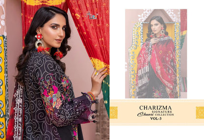 Charizma Signature Chunri Vol 3 Shree Fabs Lawn Cotton Pakistani Salwar Suits