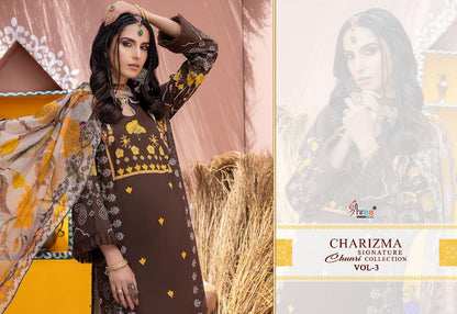 Charizma Signature Chunri Vol 3 Shree Fabs Lawn Cotton Pakistani Salwar Suits