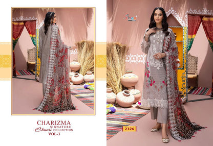 Charizma Signature Chunri Vol 3 Shree Fabs Lawn Cotton Pakistani Salwar Suits