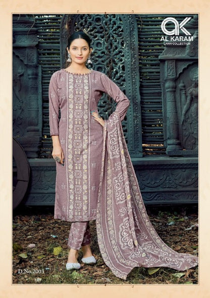 Charizma Vol 2 Al Karam Cotton Karachi Salwar Suits