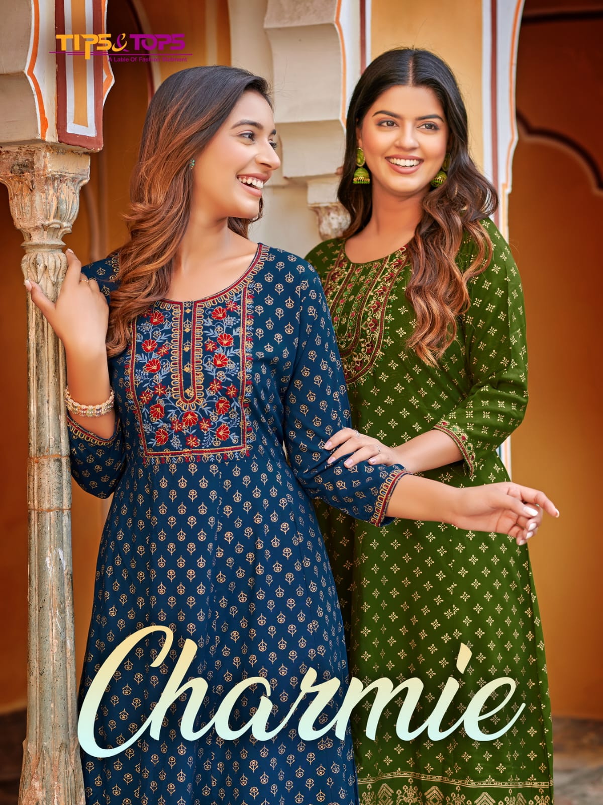 Charmie Tips Tops Rayon Anarkali Kurtis