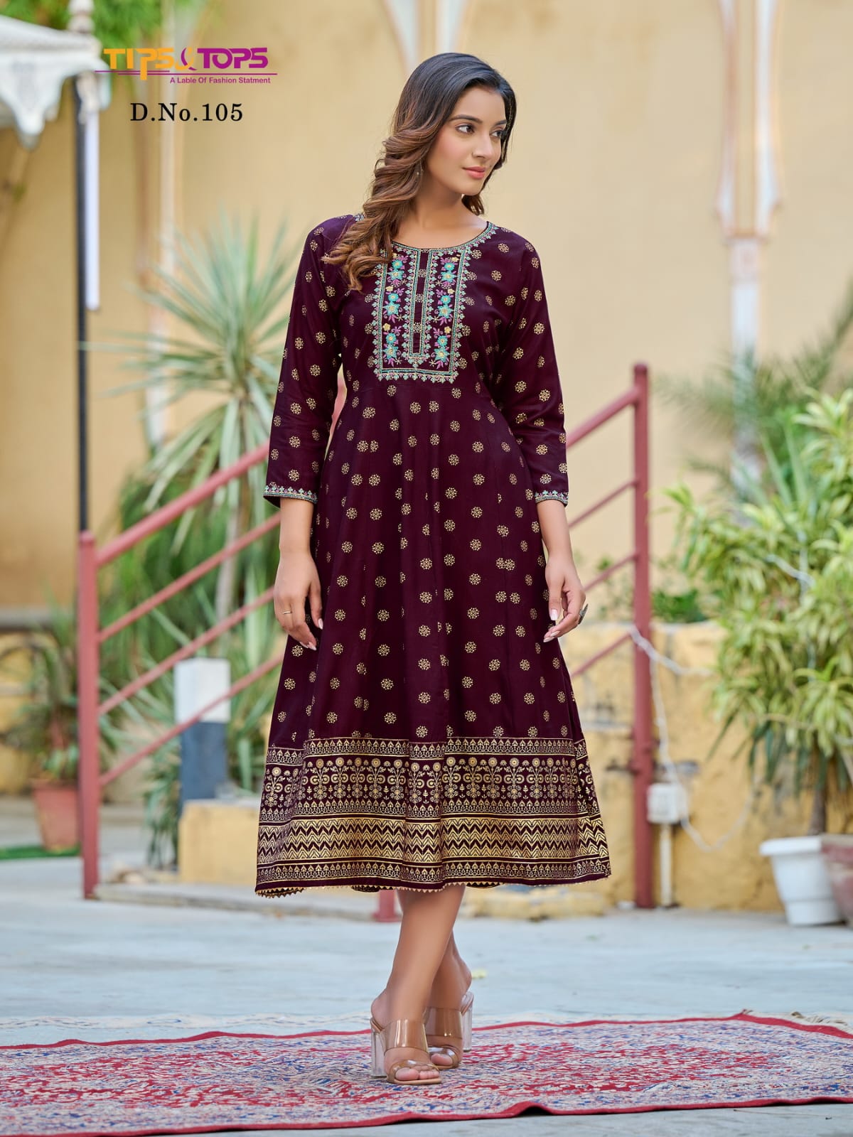Charmie Tips Tops Rayon Anarkali Kurtis