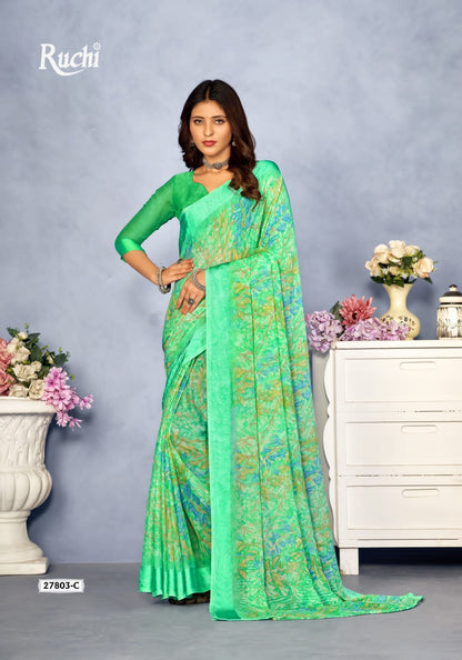 Cherry-37 Ruchi Chiffon Sarees