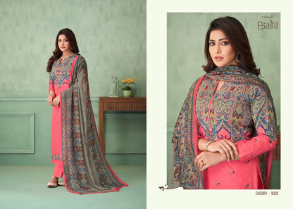 Cherry Esaira Cambric Cotton Pant Style Suits