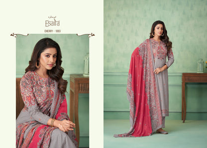 Cherry Esaira Cambric Cotton Pant Style Suits