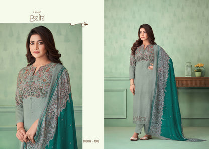 Cherry Esaira Cambric Cotton Pant Style Suits
