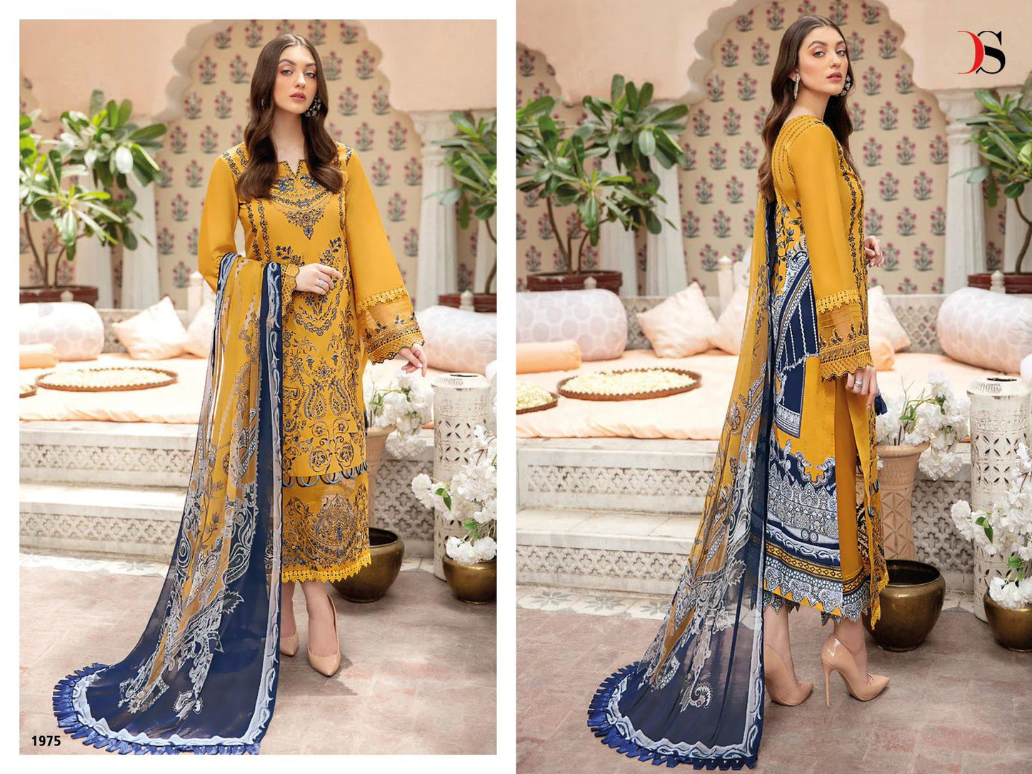 Cheveron 3 Nx Deepsy Cotton Pakistani Patch Work Suits