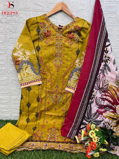 Cheveron Lawn Vol 8 Deepsy Cotton Pakistani Readymade Suits