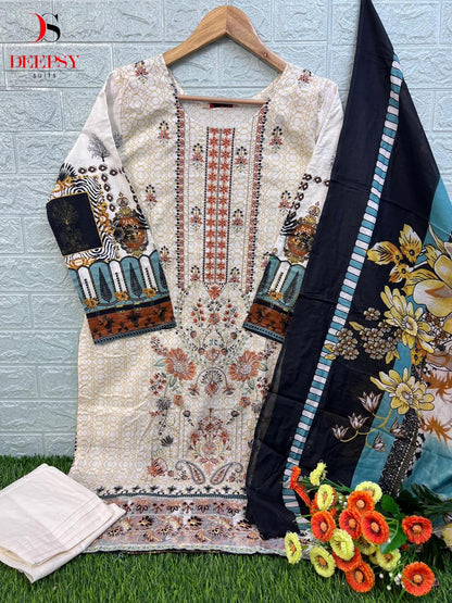 Cheveron Lawn Vol 8 Deepsy Cotton Pakistani Readymade Suits