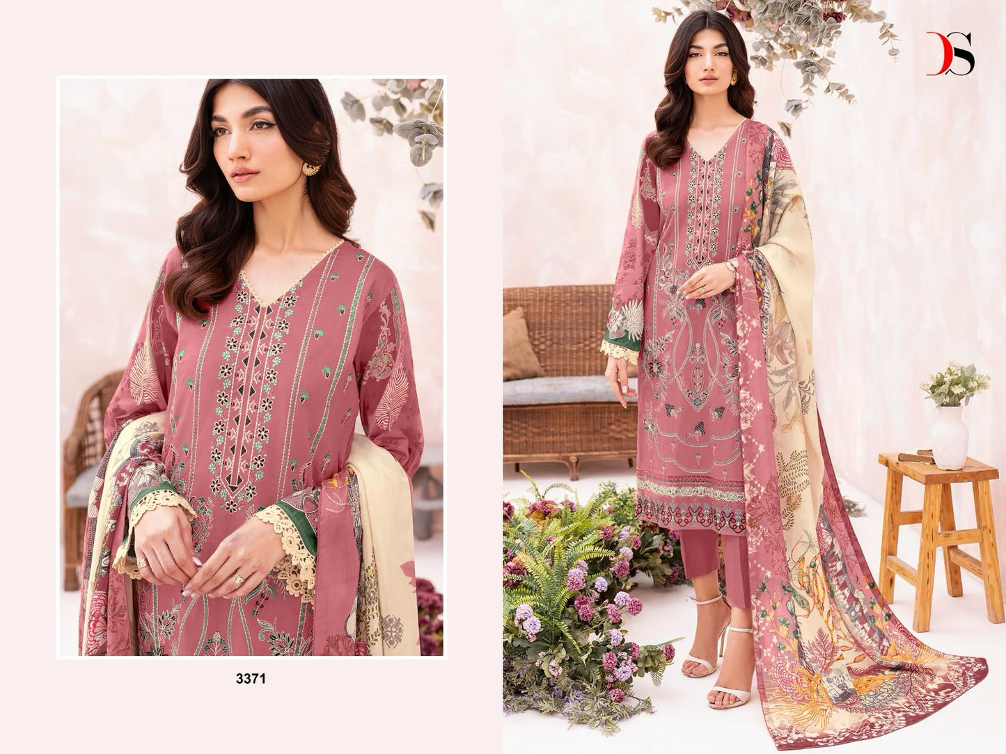 Cheveron Vol 10 Deepsy Cotton Pakistani Patch Work Suits