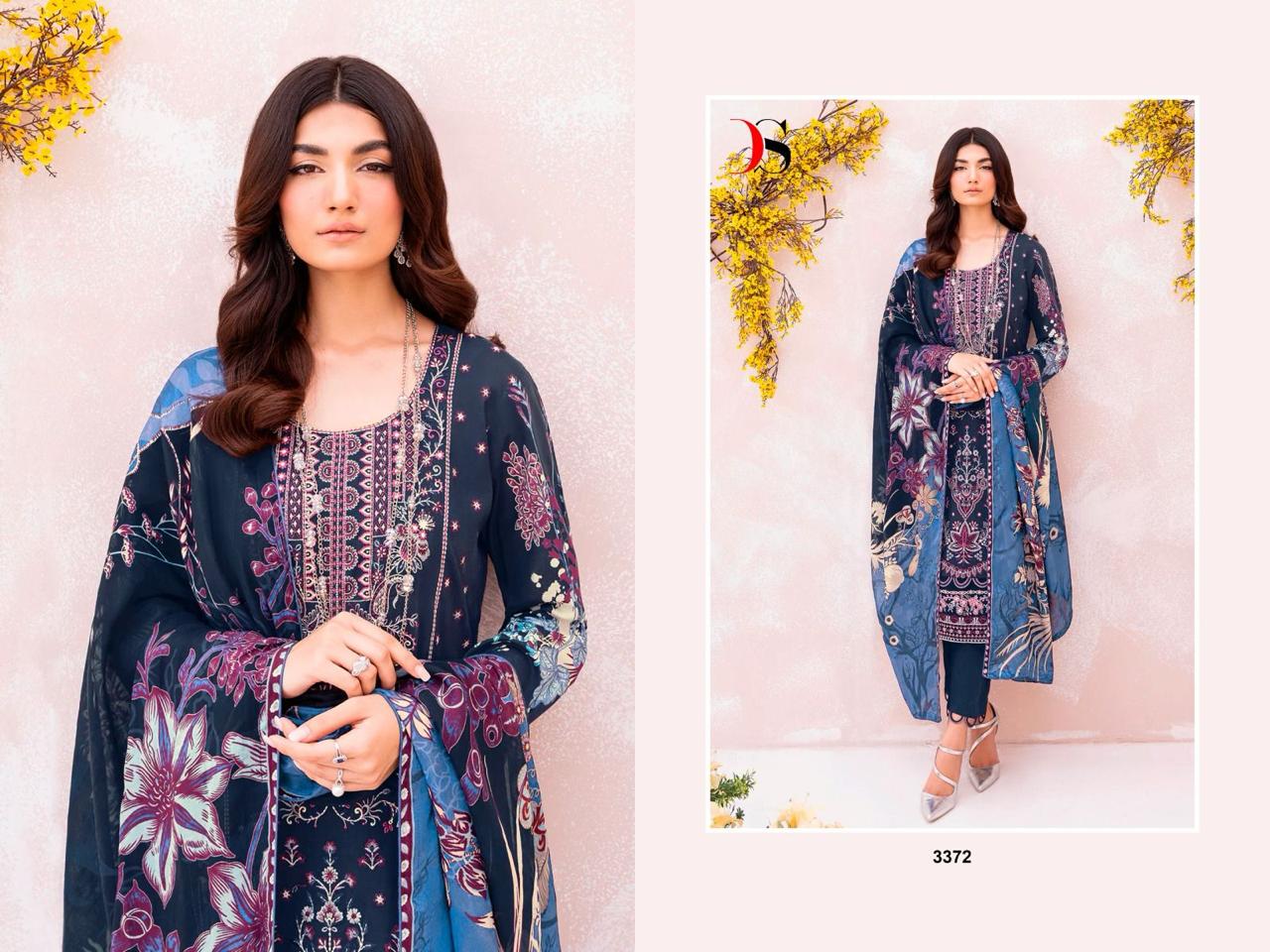 Cheveron Vol 10 Deepsy Cotton Pakistani Patch Work Suits