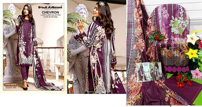 Chevron Luxury Lawn Gul Ahmed Karachi Salwar Suits
