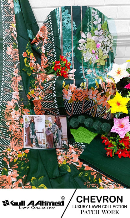 Chevron Luxury Lawn Gul Ahmed Karachi Salwar Suits