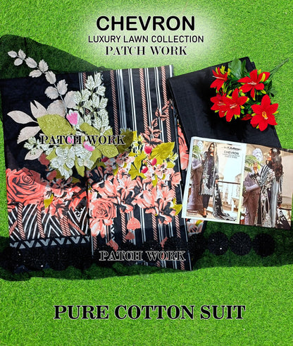 Chevron Luxury Lawn Gul Ahmed Karachi Salwar Suits