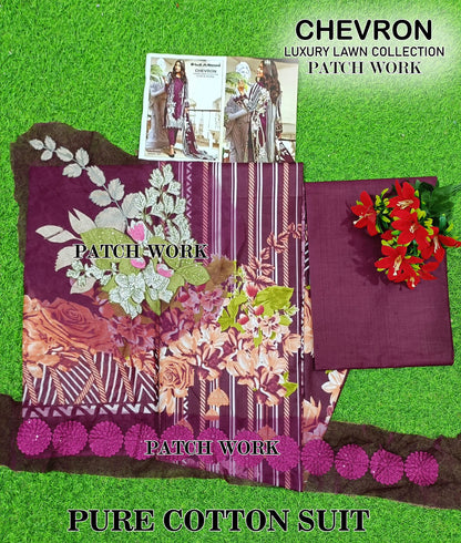 Chevron Luxury Lawn Gul Ahmed Karachi Salwar Suits