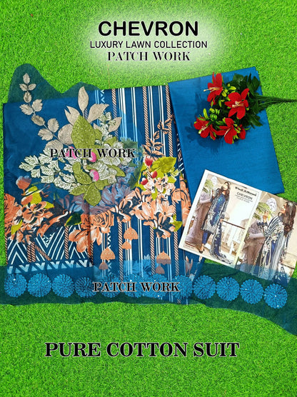 Chevron Luxury Lawn Gul Ahmed Karachi Salwar Suits