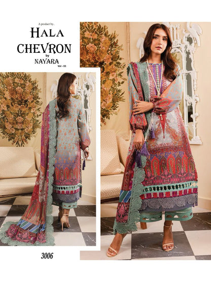 Chevron Nayara Vol 3 Hala Karachi Salwar Suits