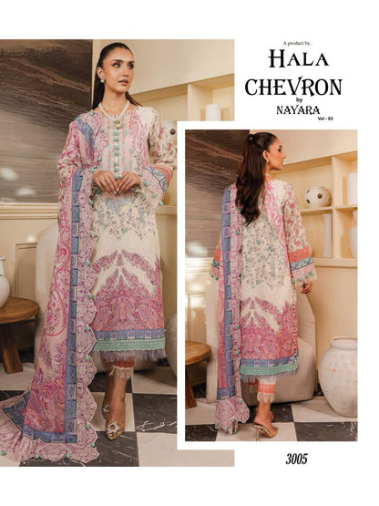 Chevron Nayara Vol 3 Hala Karachi Salwar Suits